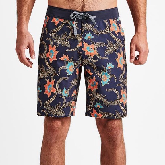 Roark Other - Roark Passage Batavia Batik Floral Printed Packable Boardshorts Size 32